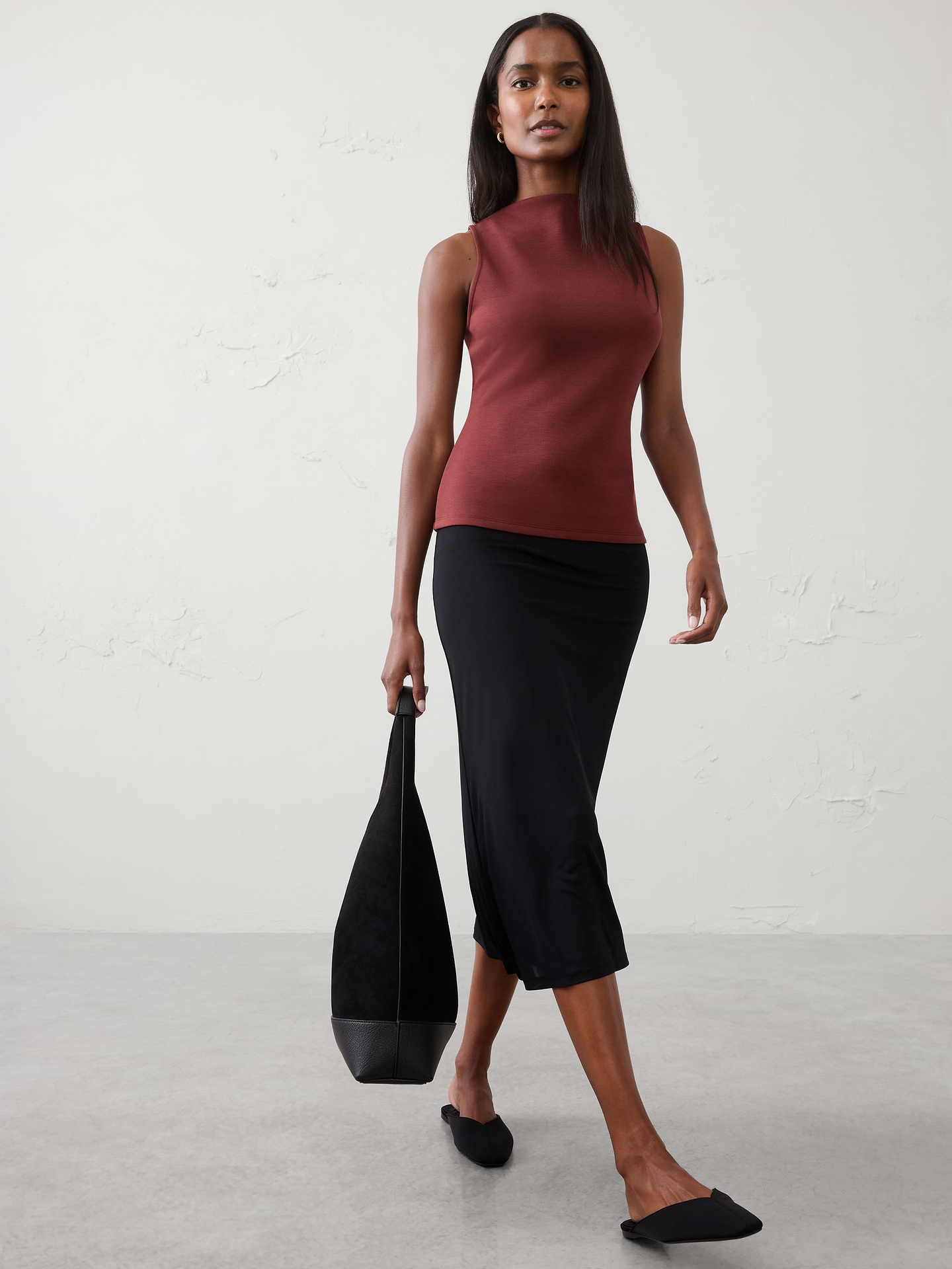 Image number 3 showing, Soft Touch High-Neck Top