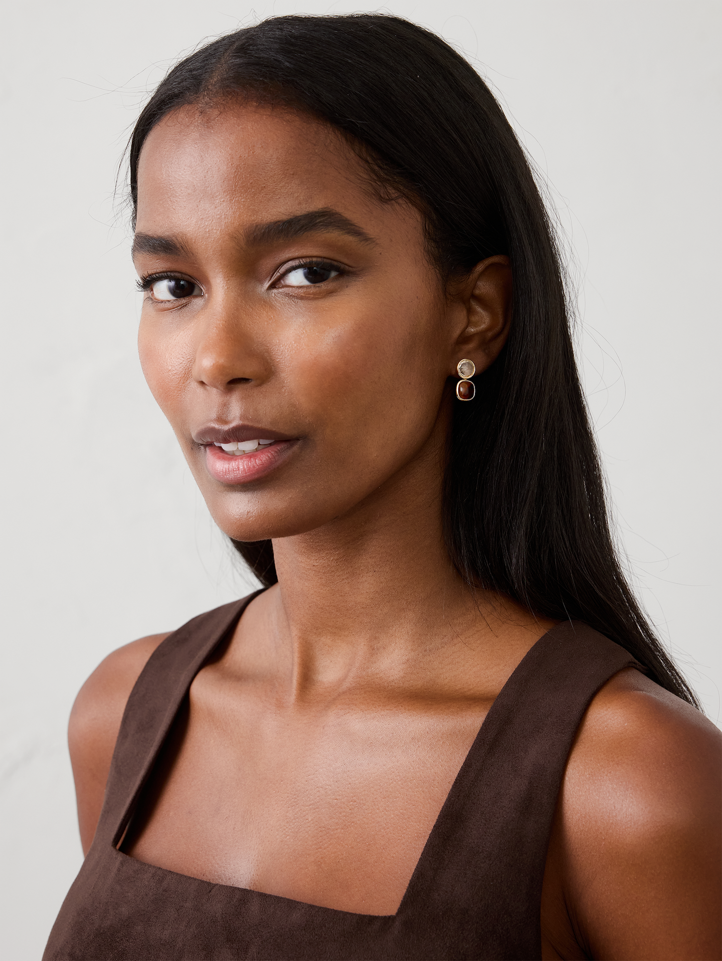 Image number 2 showing, Two-Tone Faceted Earrings