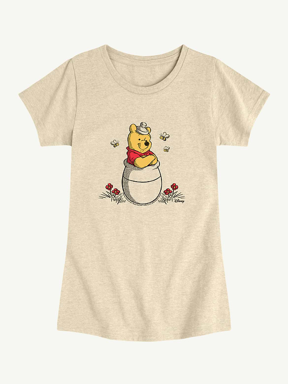 Winnie The Pooh And Bees Short Sleeve Graphic T-Shirt For Toddlers