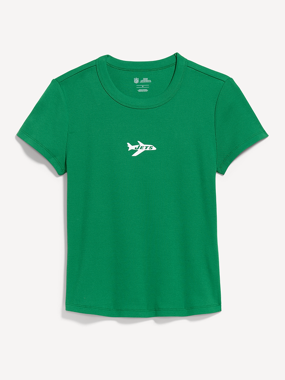 New York Jets Snug Crop T-Shirt for Women