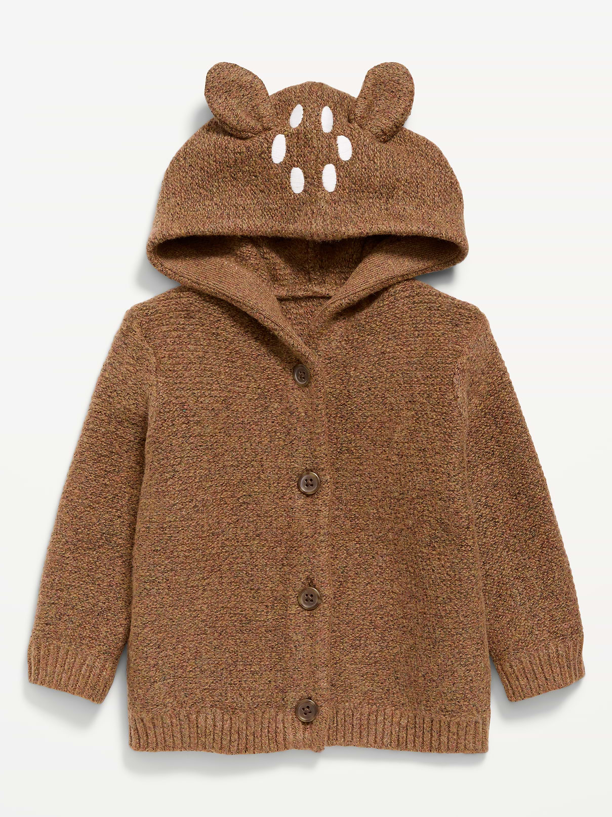 Image 1 of 1, built-in hood, critter "ears" at crown, long sleeves, full button front, Product #1182637