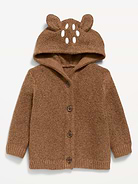 Image 1 of 1, built-in hood, critter "ears" at crown, long sleeves, full button front, Product #1182637