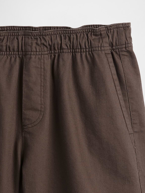 5.5" Linen-Blend Relaxed Shorts