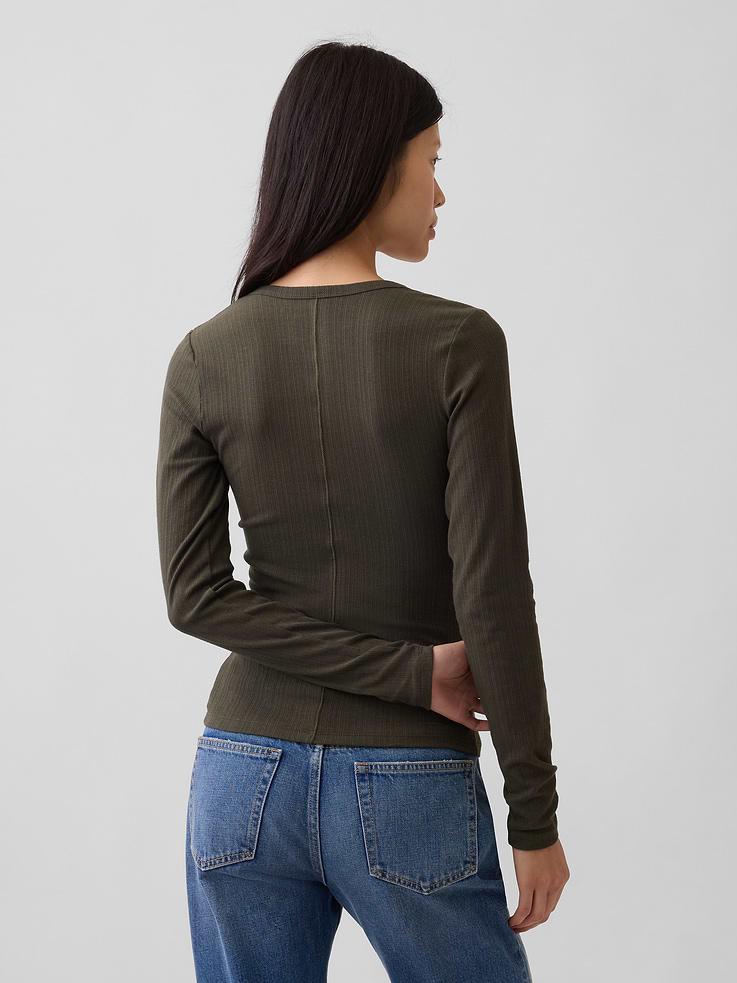 Image number 3 showing, Variegated Rib Top
