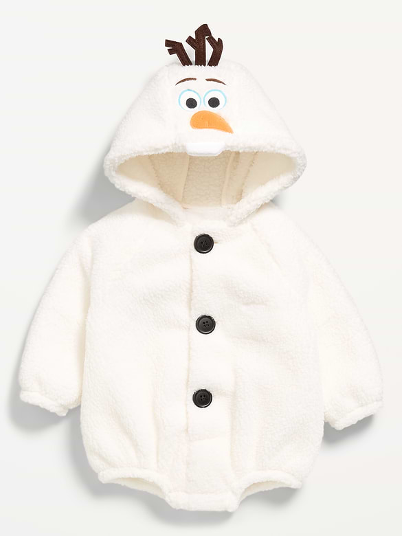 Disney© Long-Sleeve Sherpa Hooded One-Piece Romper for Baby