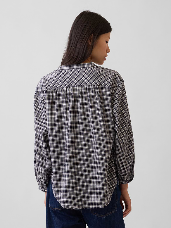 Relaxed Button-Front Shirt
