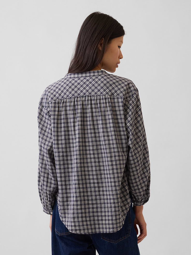 Image number 3 showing, Relaxed Button-Front Shirt