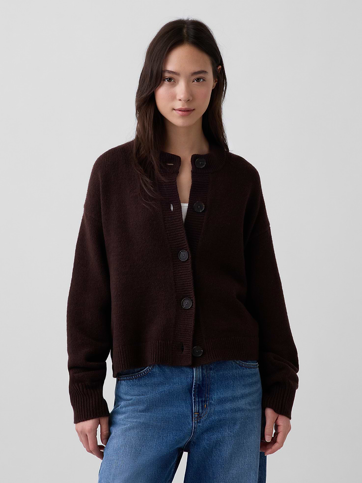 Image number 1 showing, CashSoft Oversized Chunky Cardigan