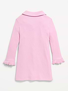 Image 3 of 4, Long-Sleeve Ribbed Polo Dress for Toddler Girls