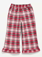 Image 1 of 2, elasticized waistband, scoop pockets, wide leg, ruffled leg cuffs, easy pull-on style, Product #1183687