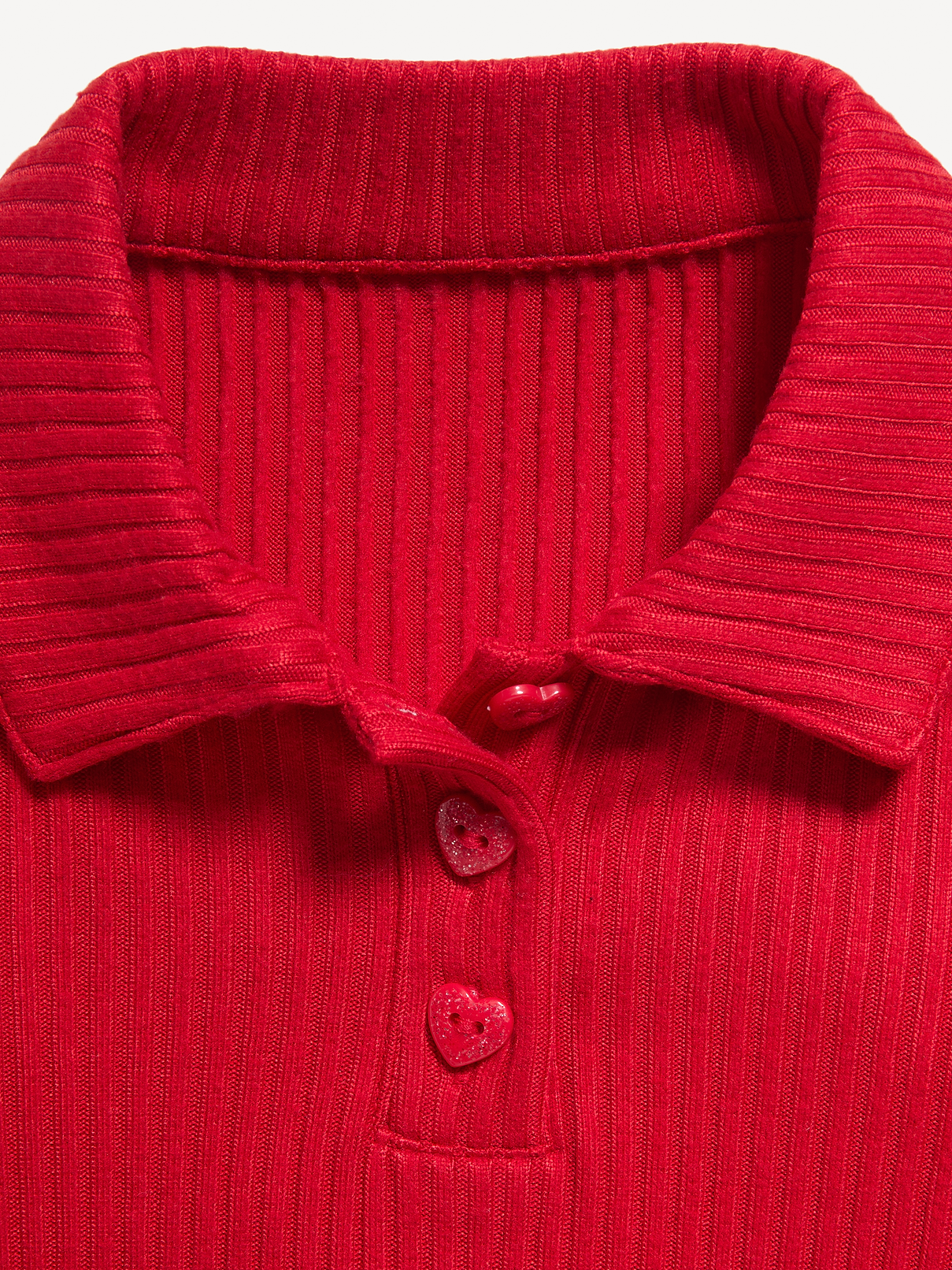 Image 3 of 3, Long-Sleeve Ribbed Polo Dress for Toddler Girls