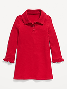Image 1 of 3, spread collar, long sleeves, three-button placket, ruffled cuffs, Product #1184028