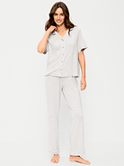 L'image numéro 1 présente Ensemble pantalon en tricot de jersey Grasse matinée