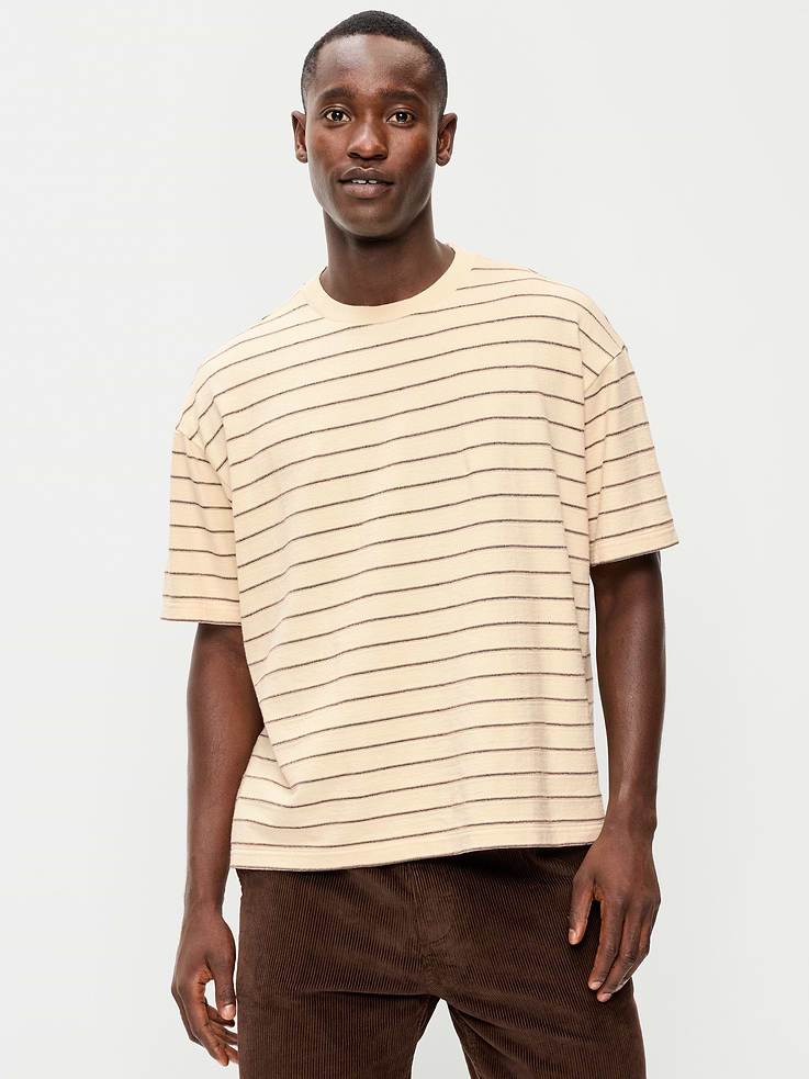 Image number 1 showing, Oversized Heavyweight Garment-Washed T-Shirt