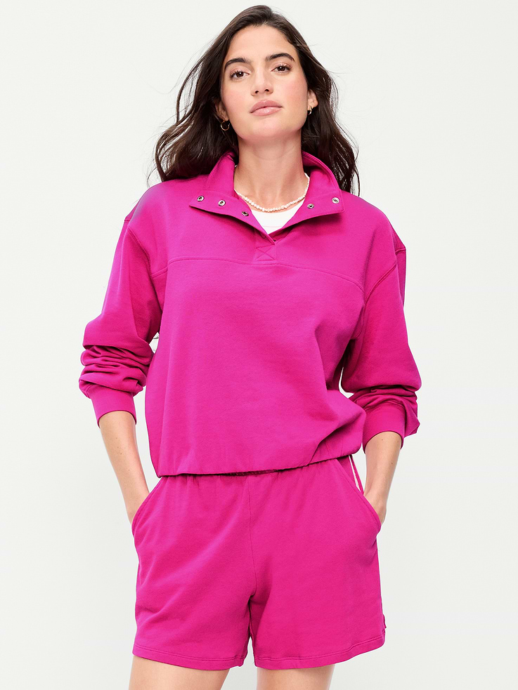 Image number 1 showing, SoComfy Funnel-Neck Sweatshirt