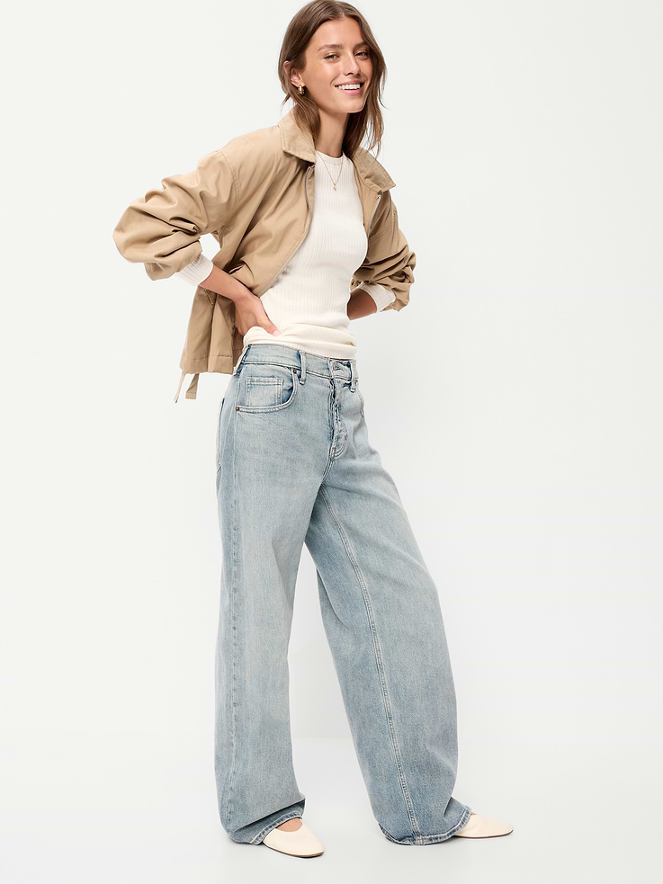 Image number 3 showing, Crew-Neck Long-Sleeve Ribbed Top