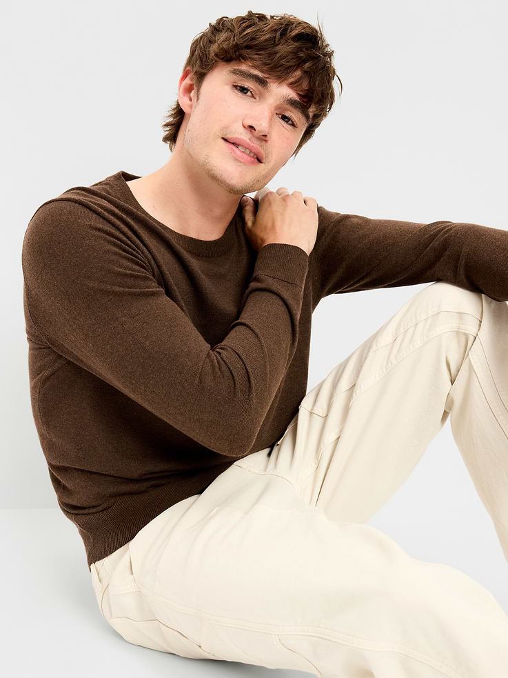 Image number 3 showing, Washed Crew-Neck Sweater