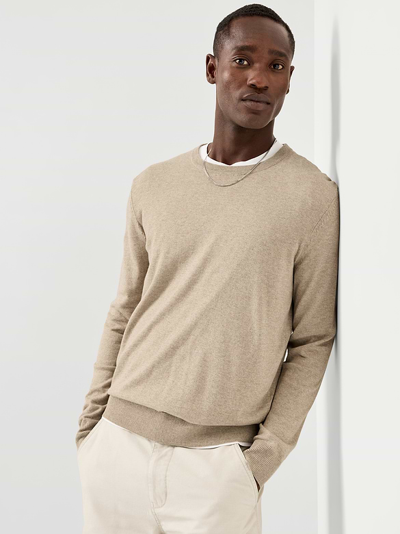 Washed Crew-Neck Sweater