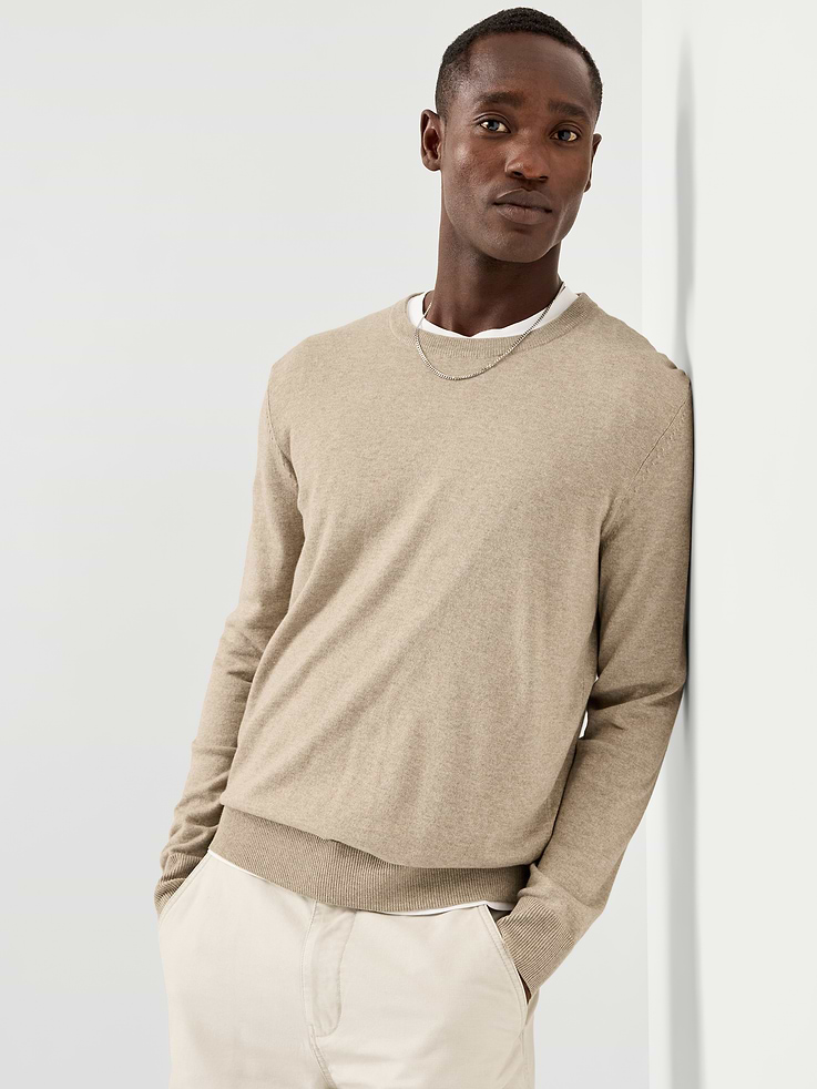 Image number 3 showing, Washed Crew-Neck Sweater