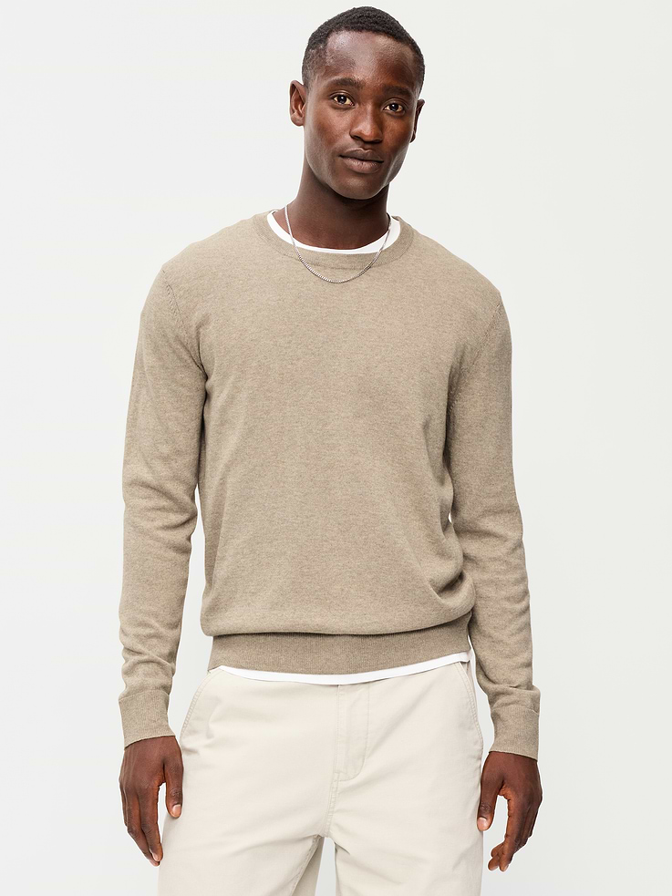 Image number 1 showing, Washed Crew-Neck Sweater