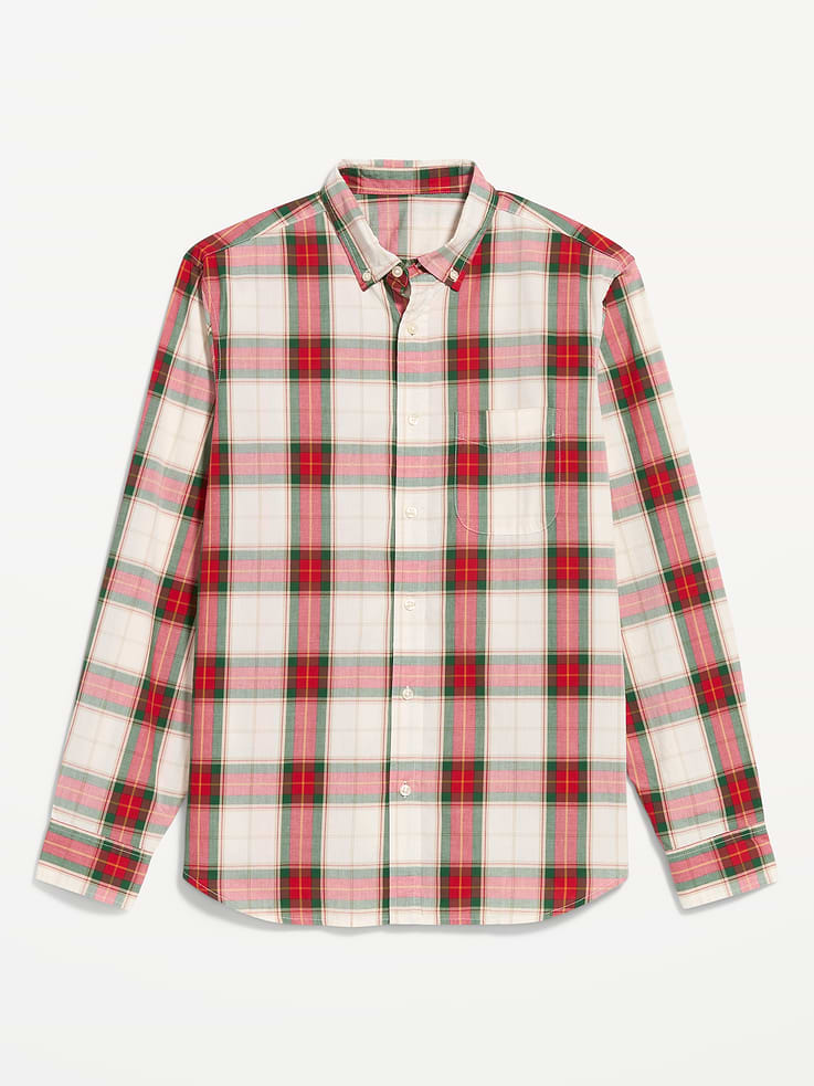 Image 4 of 4, Classic Fit Everyday Plaid Poplin Shirt