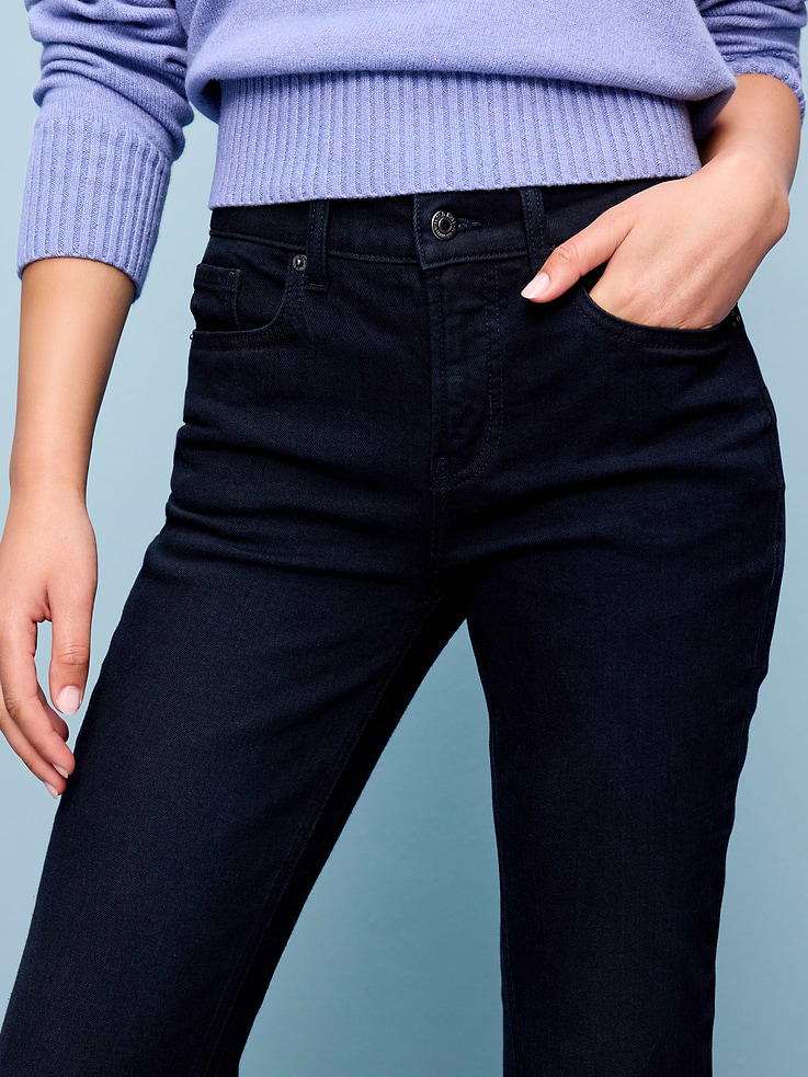 Image number 5 showing, Mid-Rise Straight Leg Jeans