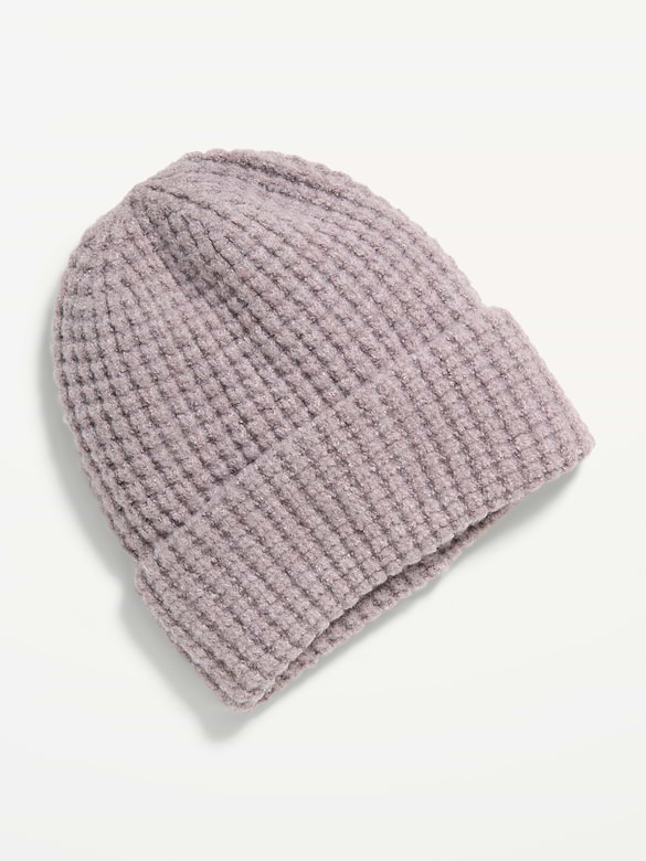 Waffle Knit Beanie for Men