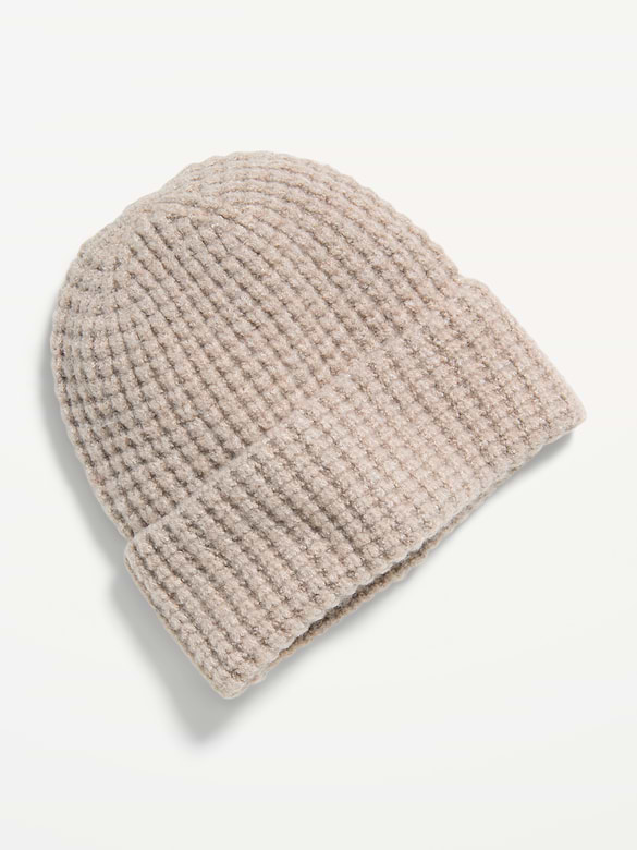 Waffle Knit Beanie for Men