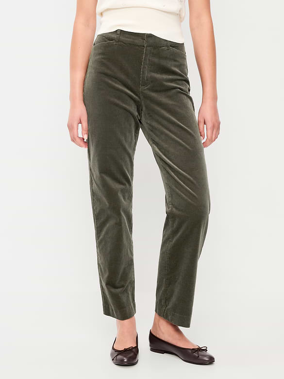 High-Waisted Pixie Straight Pants