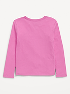 Image 3 de 3, T-shirt ultra-doux à applique en cœur et à manches longues pour fille