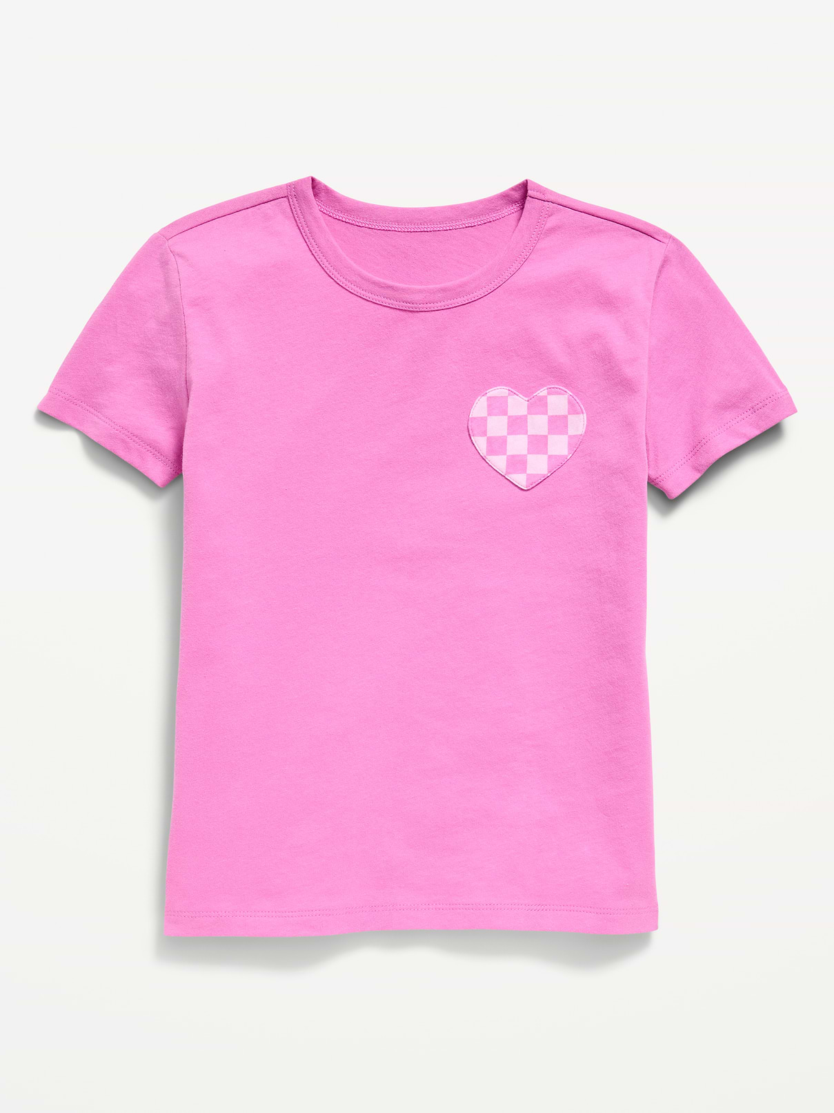 Image 2 of 4, Softest Short-Sleeve Heart-Pocket T-Shirt for Girls