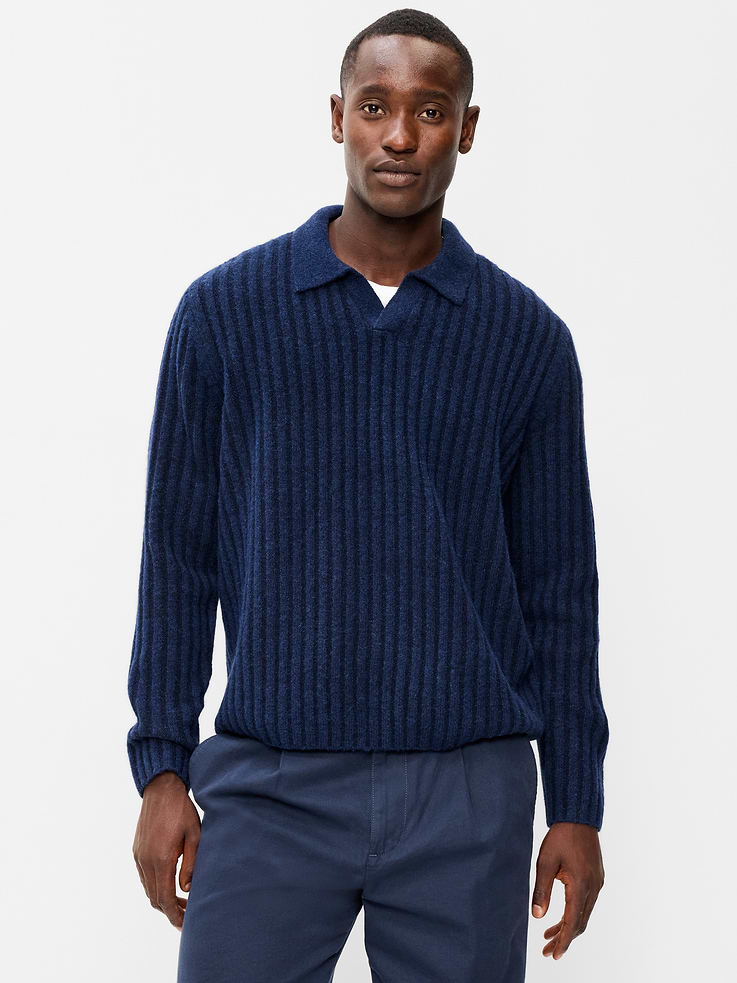 Image number 1 showing, Long-Sleeve Polo Sweater