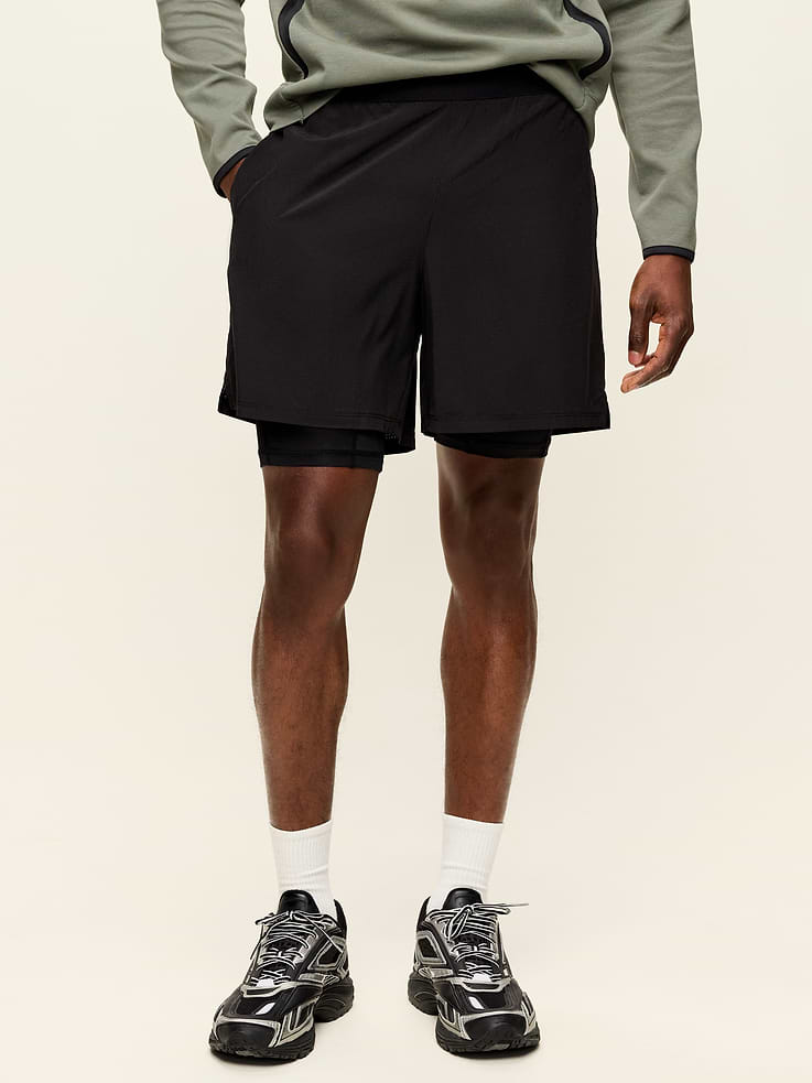 Image number 1 showing, 2-In-1 Performance Run Shorts -- 5-inch inseam