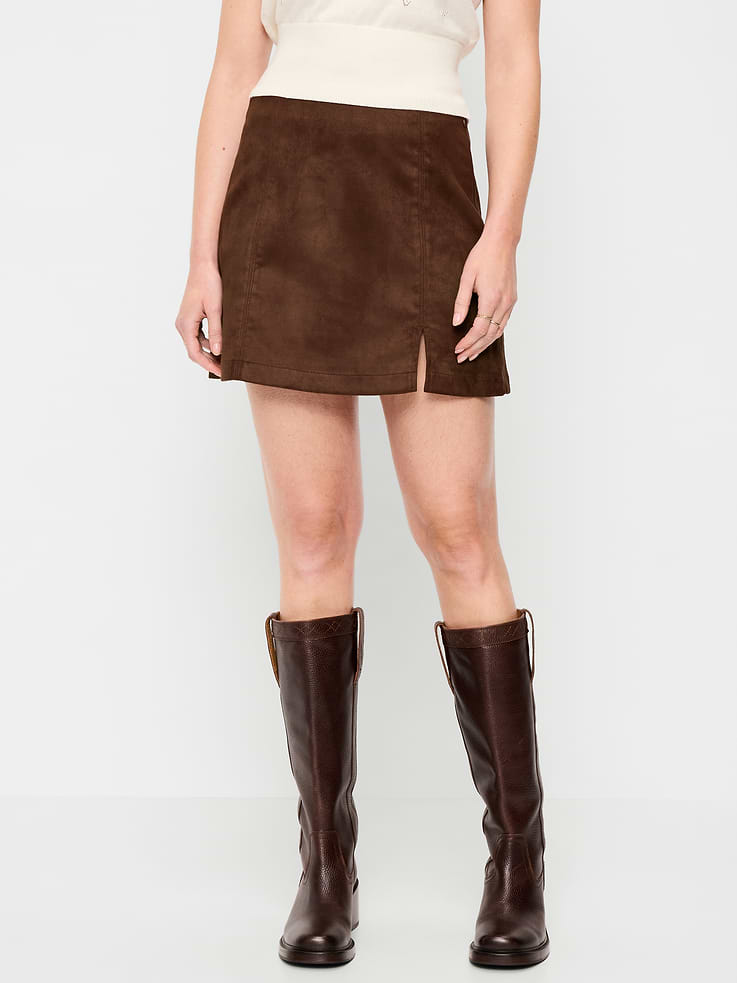 Image number 2 showing, Faux-Suede Mini Skirt