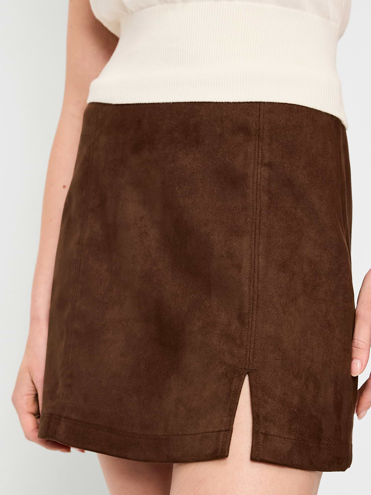 Image number 4 showing, Faux-Suede Mini Skirt