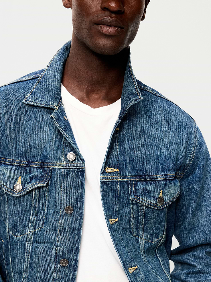 Image number 5 showing, Jean Trucker Jacket