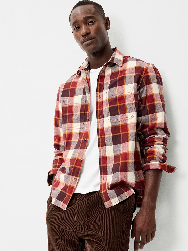 Image number 3 showing, Relaxed Long-Sleeve Flannel Pocket Shirt