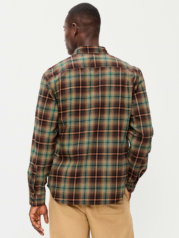 Image number 2 showing, Relaxed Long-Sleeve Flannel Pocket Shirt