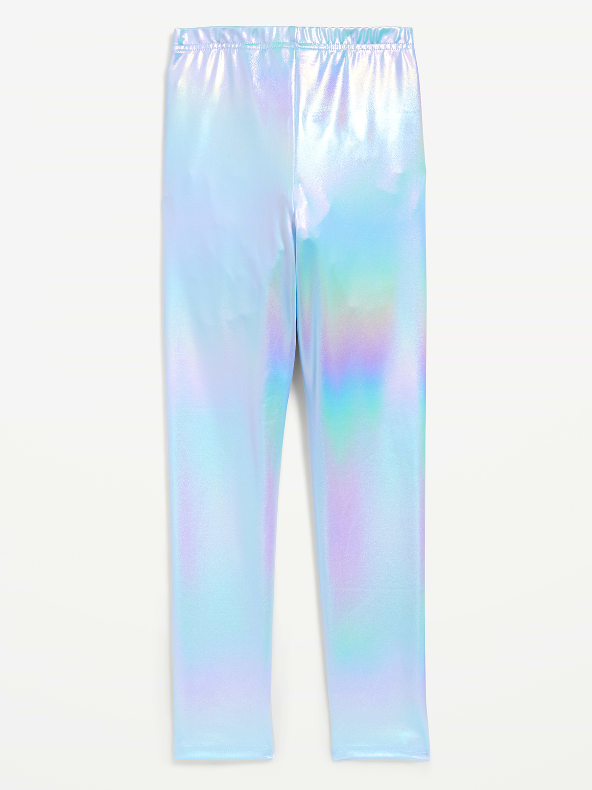 Image number 2 showing, Shiny Foil Print Leggings for Girls