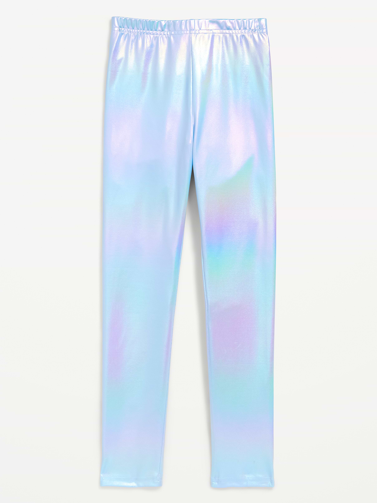 Image number 1 showing, Shiny Foil Print Leggings for Girls