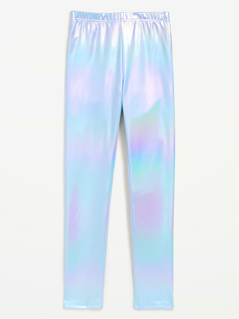 Shiny Shiny Foil Print Leggings for Girls on clearance at Old Navy — 30% off