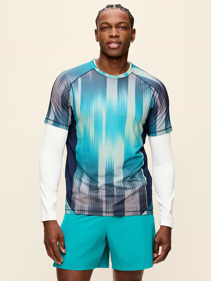 Image 1 of 5, crew neck, short raglan sleeves, breathable, sweat-wicking, quick-drying, Product #907969