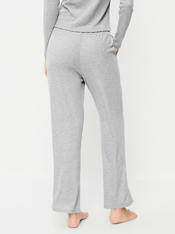 Waffle-Textured Pajama Pants