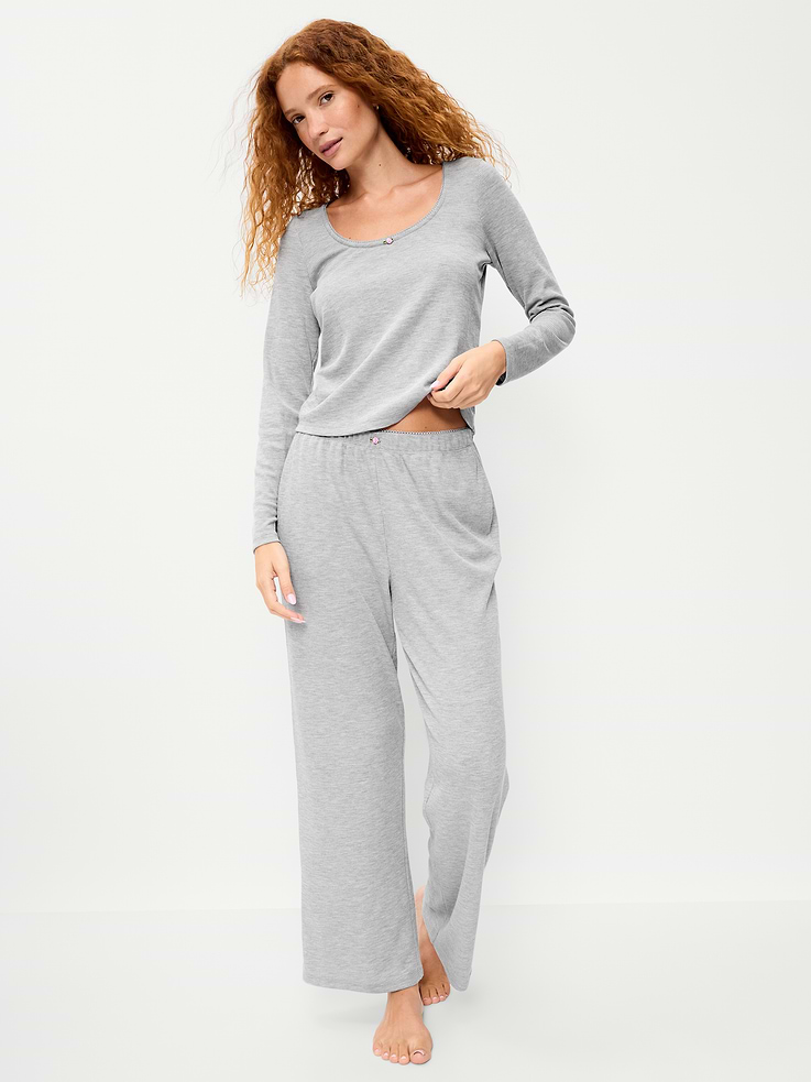 Image number 3 showing, Waffle-Textured Pajama Pants