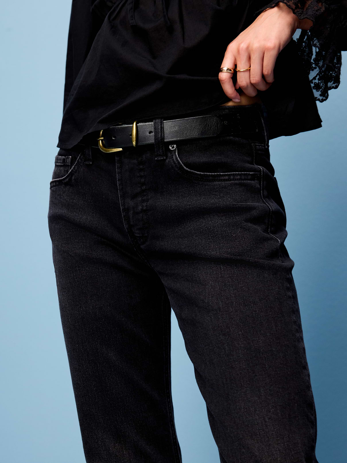 Image number 4 showing, Mid-Rise Straight Jeans