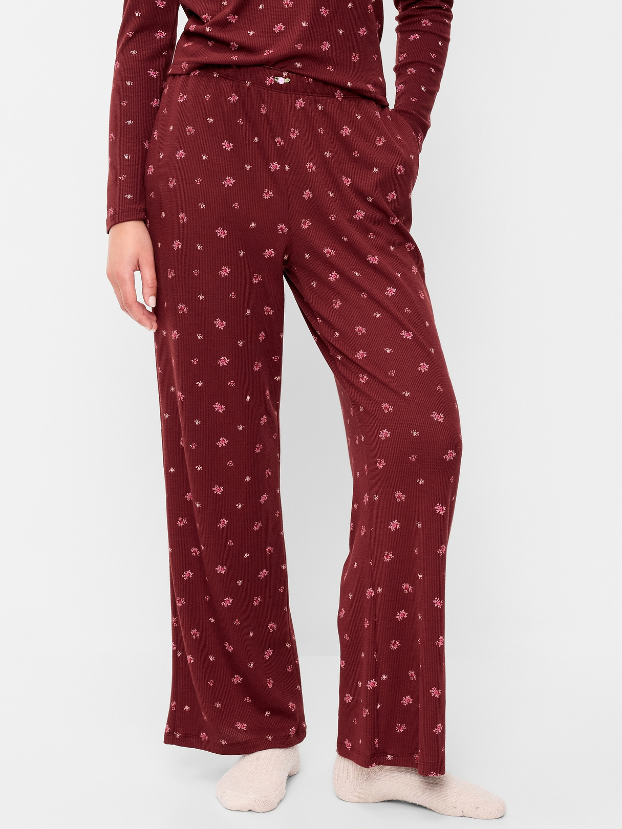 Waffle-Textured Pajama Pants | Old Navy