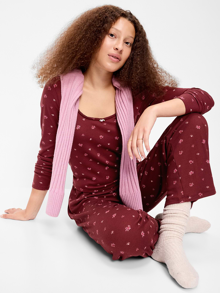 Image number 3 showing, Waffle-Textured Pajama Pants
