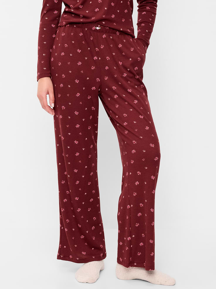 Image number 1 showing, Waffle-Textured Pajama Pants