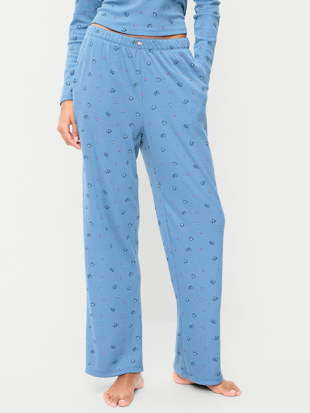 Waffle-Textured Pajama Pants | Old Navy