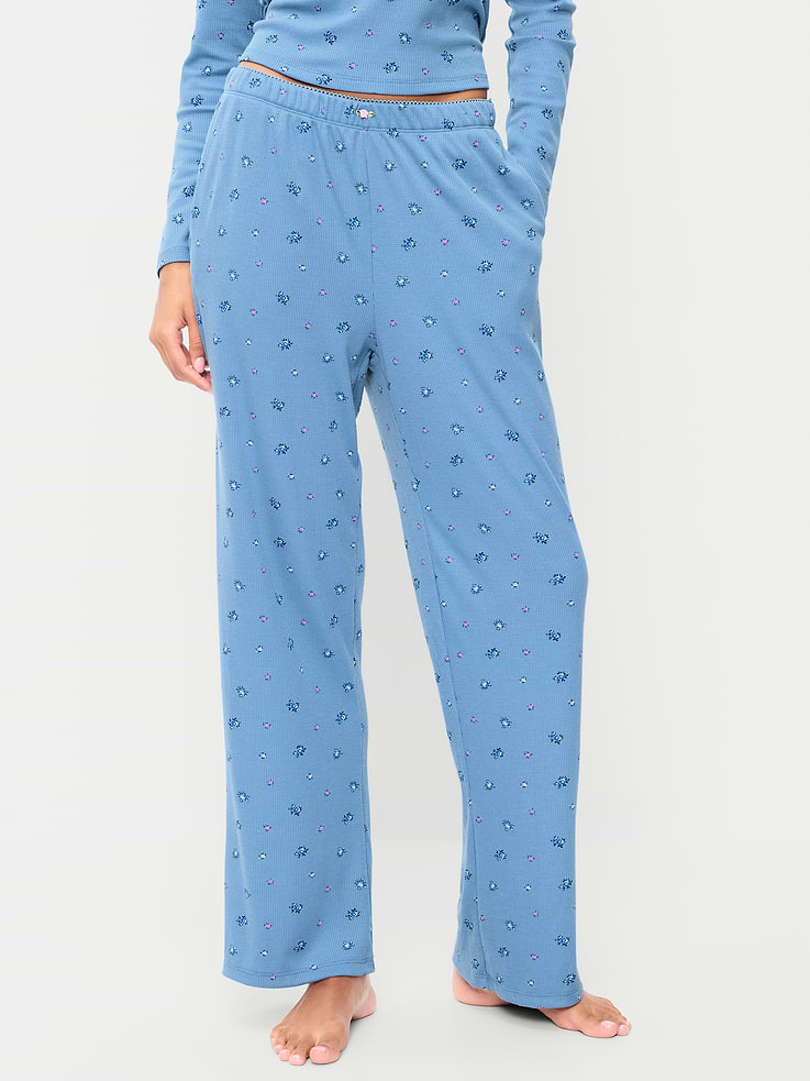 Image number 1 showing, Waffle-Textured Pajama Pants